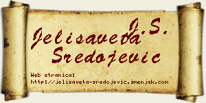 Jelisaveta Sredojević vizit kartica